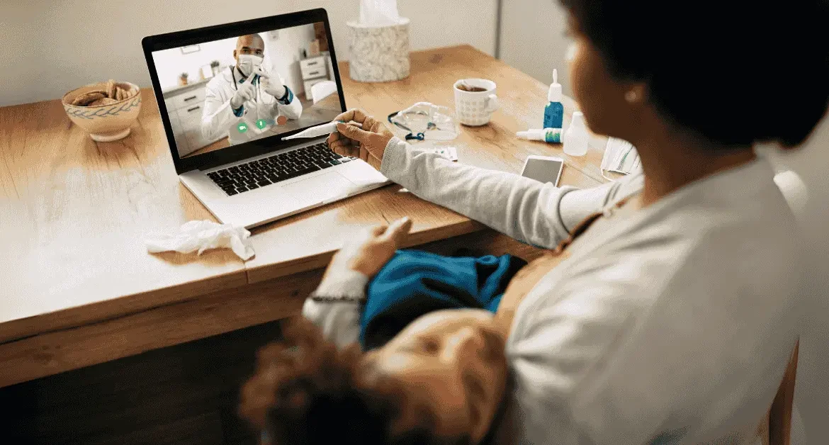 mother-video-call-measuring-daughter-principal-care-management-services